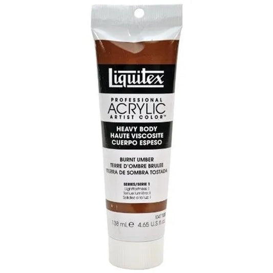 LQX PROF. PEINTURE ACRYLIQUE HAUTE VISCOSITÉ TUBE DE 138 ML TERRE D'OMBRE BRÛLÉE