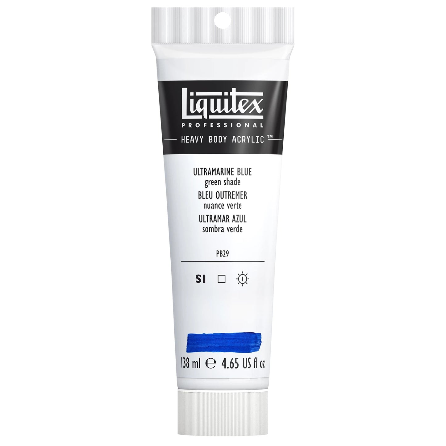 LQX PEINTURE ACRYLIQUE PROFESSIONNELLE HAUTE VISCOSITÉ TUBE 138 ML BLEU OUTREMER (G