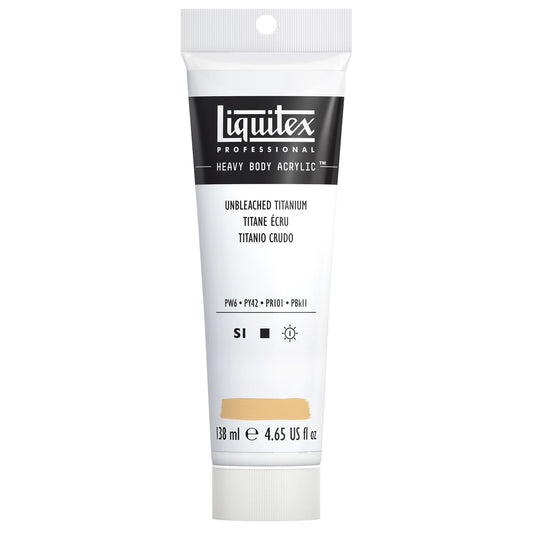 LQX PROF. PEINTURE ACRYLIQUE ÉPAISSE TUBE 138 ML TITANE BLANC NON AZURÉ