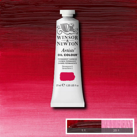 W&N PEINTURE À L'HUILE POUR ARTISTES TUBE DE 37ML CARMIN PERMANENT