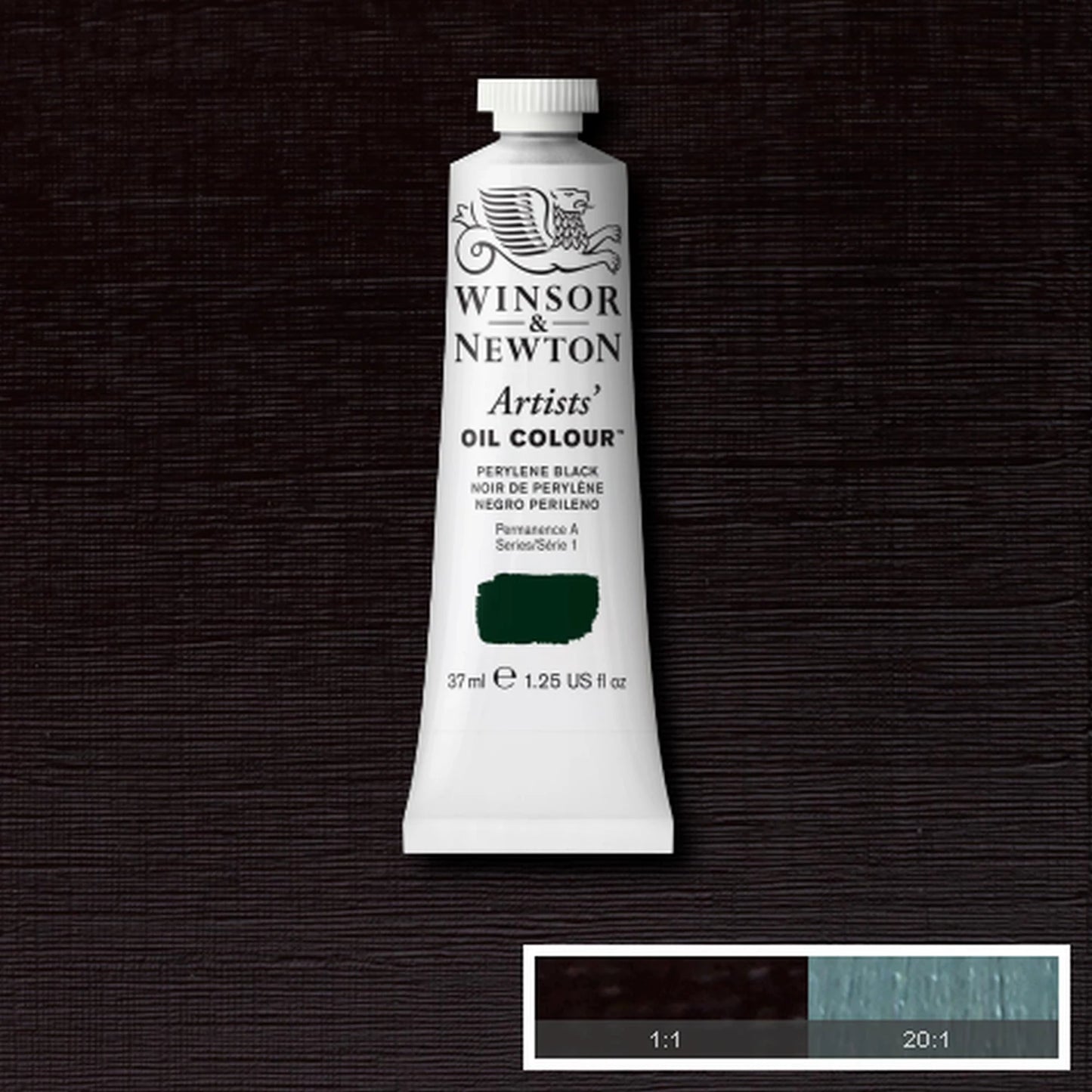 W&N ARTISTS' OIL PAINT TUBE 37 ML NOIR DE PÉRYLÈNE