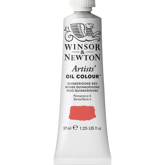W&N PEINTURE À L'HUILE POUR ARTISTES TUBE DE 37ML ROUGE QUINACRIDONE