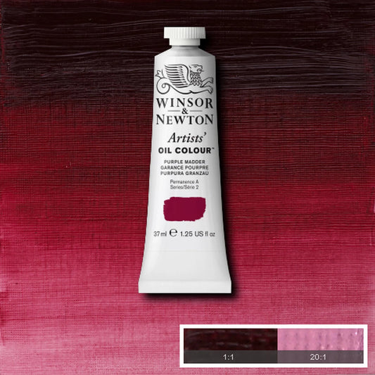 W&N PEINTURE À L'HUILE POUR ARTISTES TUBE DE 37 ML LAQUE VIOLETTE