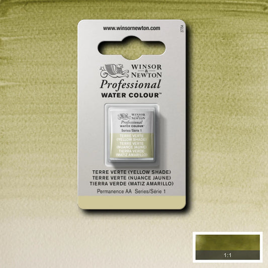 W&N AQUARELLE PROF. 1/2 GODET TERRE VERTE (JAUNE)