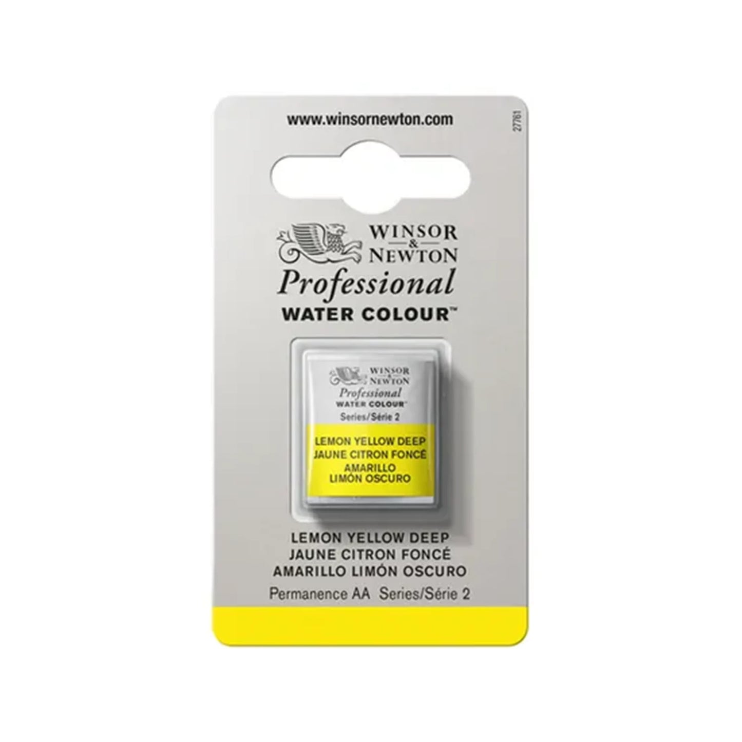 W&N PROF. AQUARELLE 1/2 GODET JAUNE CITRON FONCÉ