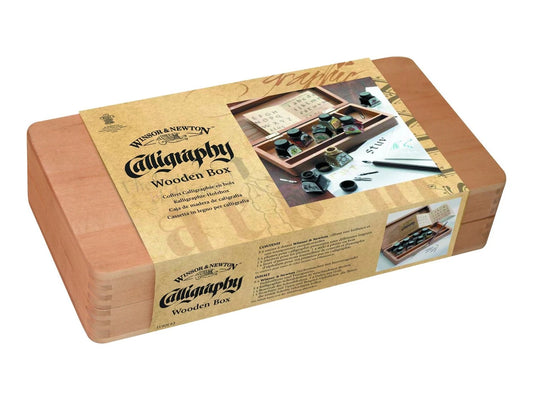 W&N COFFRET BOIS CALLIGRAPHIE 8 ENCRES