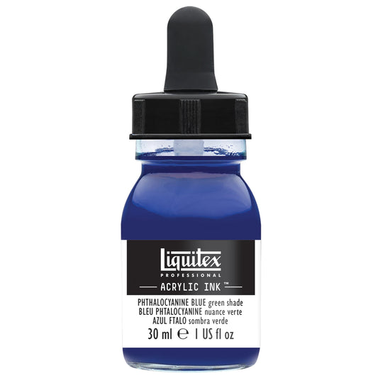 LQX PROF. ENCRE ACRYLIQUE FLACON 30 ML PHTALOCYANINE BLEU VERT
