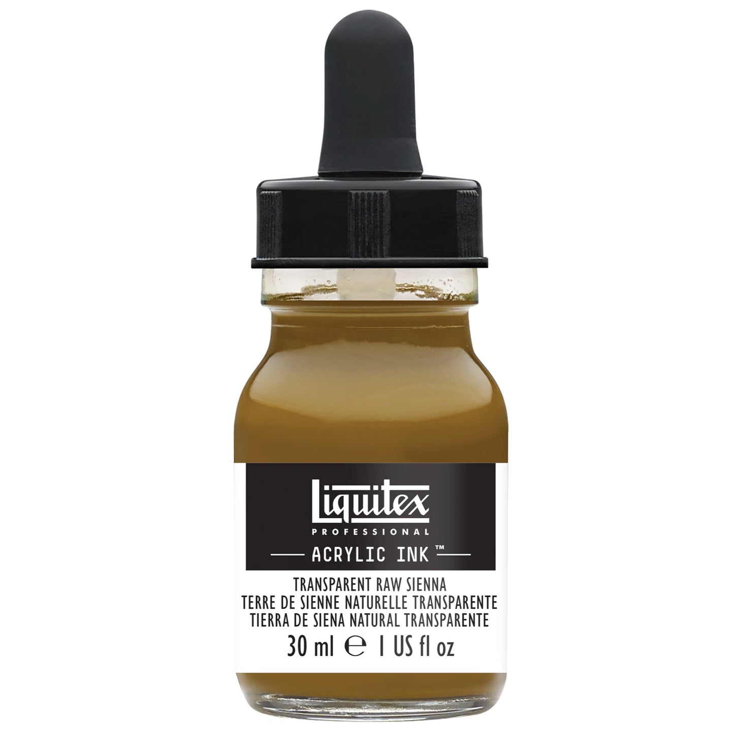 LQX PROF. ENCRE ACRYLIQUE FLACON 30ML TERRE DE SIENNE NATURELLE TRANSPARENTE