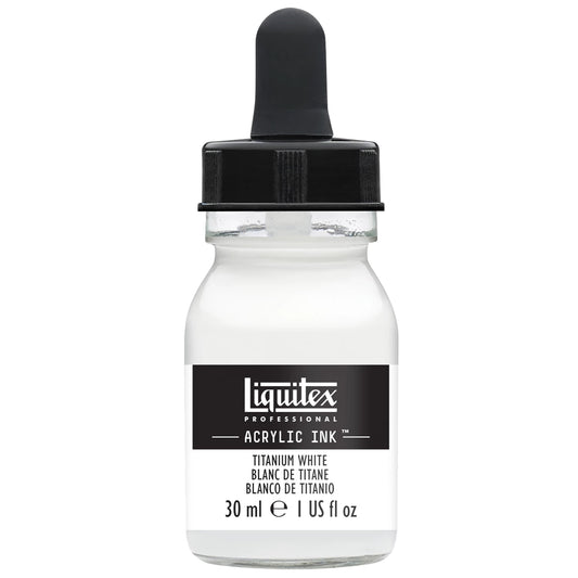 LQX PROF. ENCRE ACRYLIQUE FLACON 30 ML BLANC TITANE