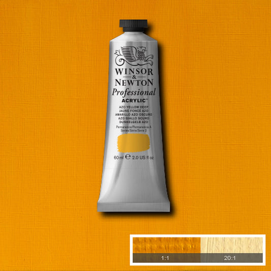 W&N PROF. COULEUR ACRYLIQUE TUBE DE 60ML JAUNE FONCÉ ROYAL