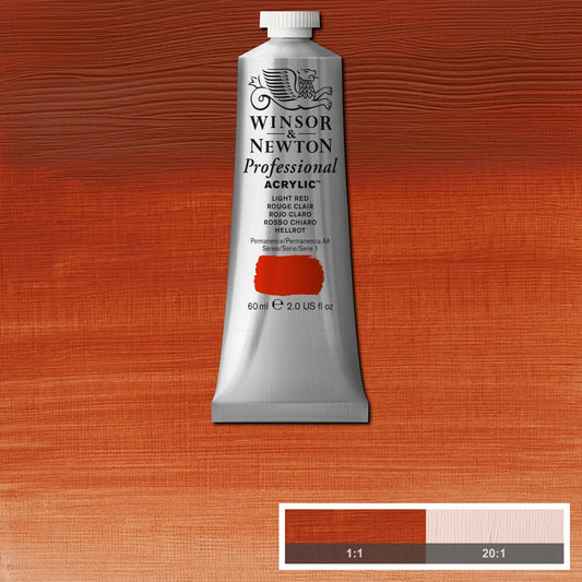 W&N PROF. COULEUR ACRYLIQUE TUBE DE 60ML OXYDE ROUGE