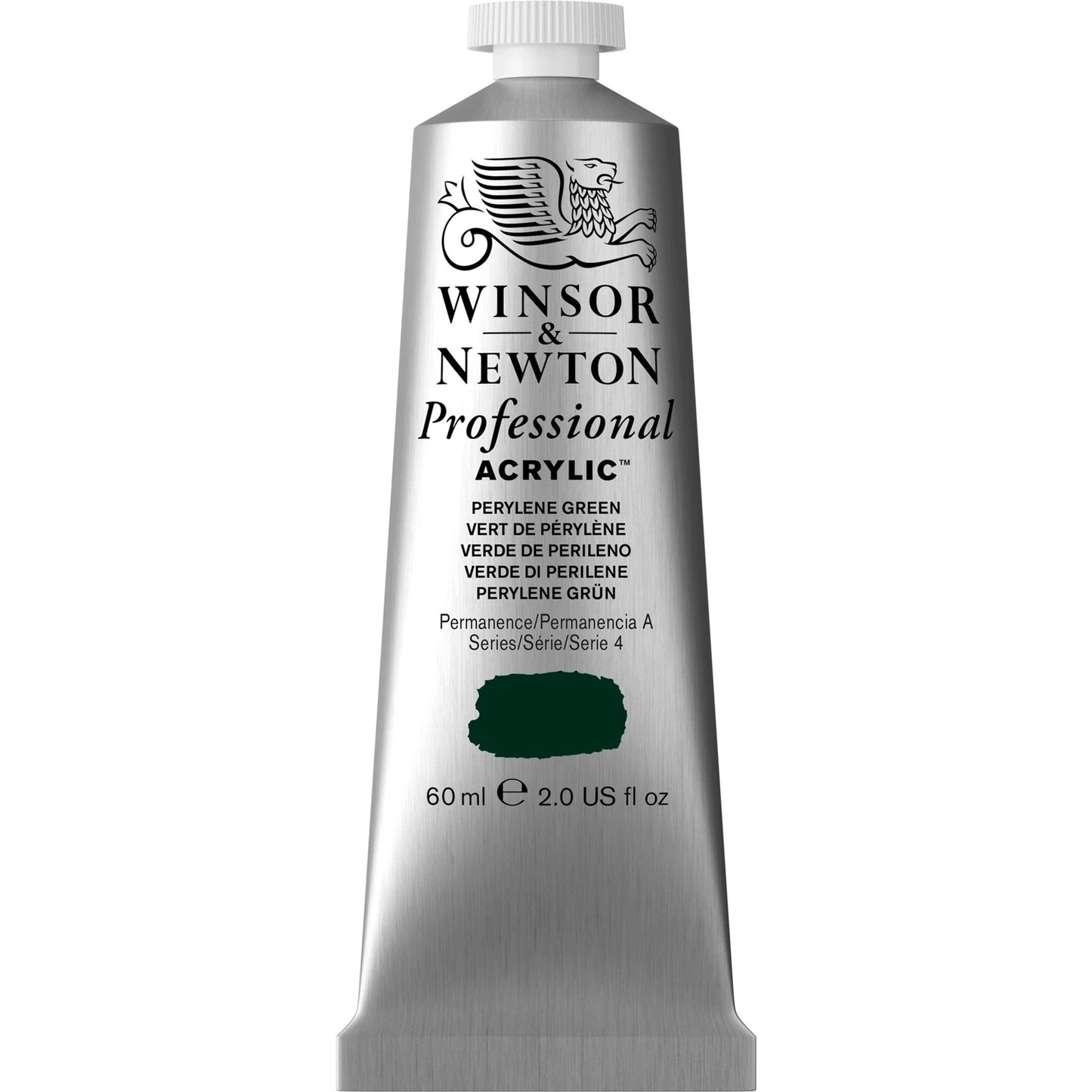 W&N PROF. PEINTURE ACRYLIQUE TUBE 60ML VERT PÉRYLÈNE