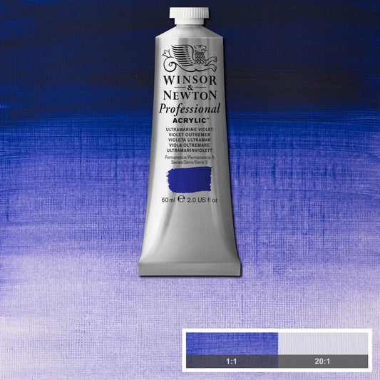 W&N PROF. COULEUR ACRYLIQUE TUBE 60ML VIOLET OUTREMER