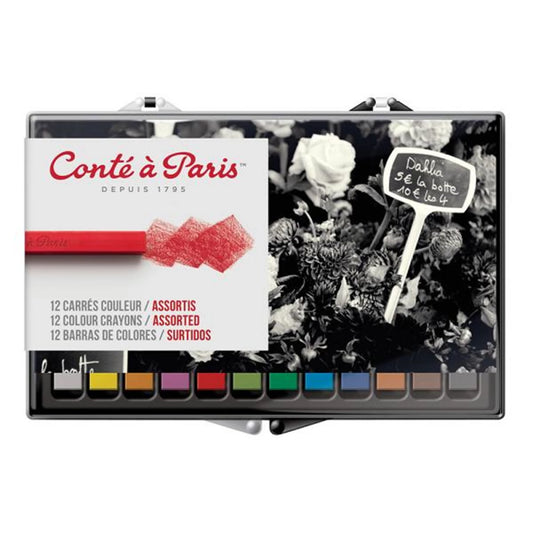 ASSORTIMENT COMTE CARRÉS 12 COULEURS