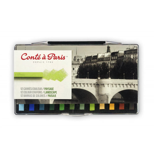 GAMME CONTE CARRE 12 COULEURS PAYSAGE