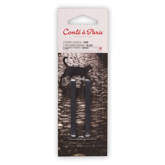 CONTI BLISTER 2 CRAYONS NOIRS 2B