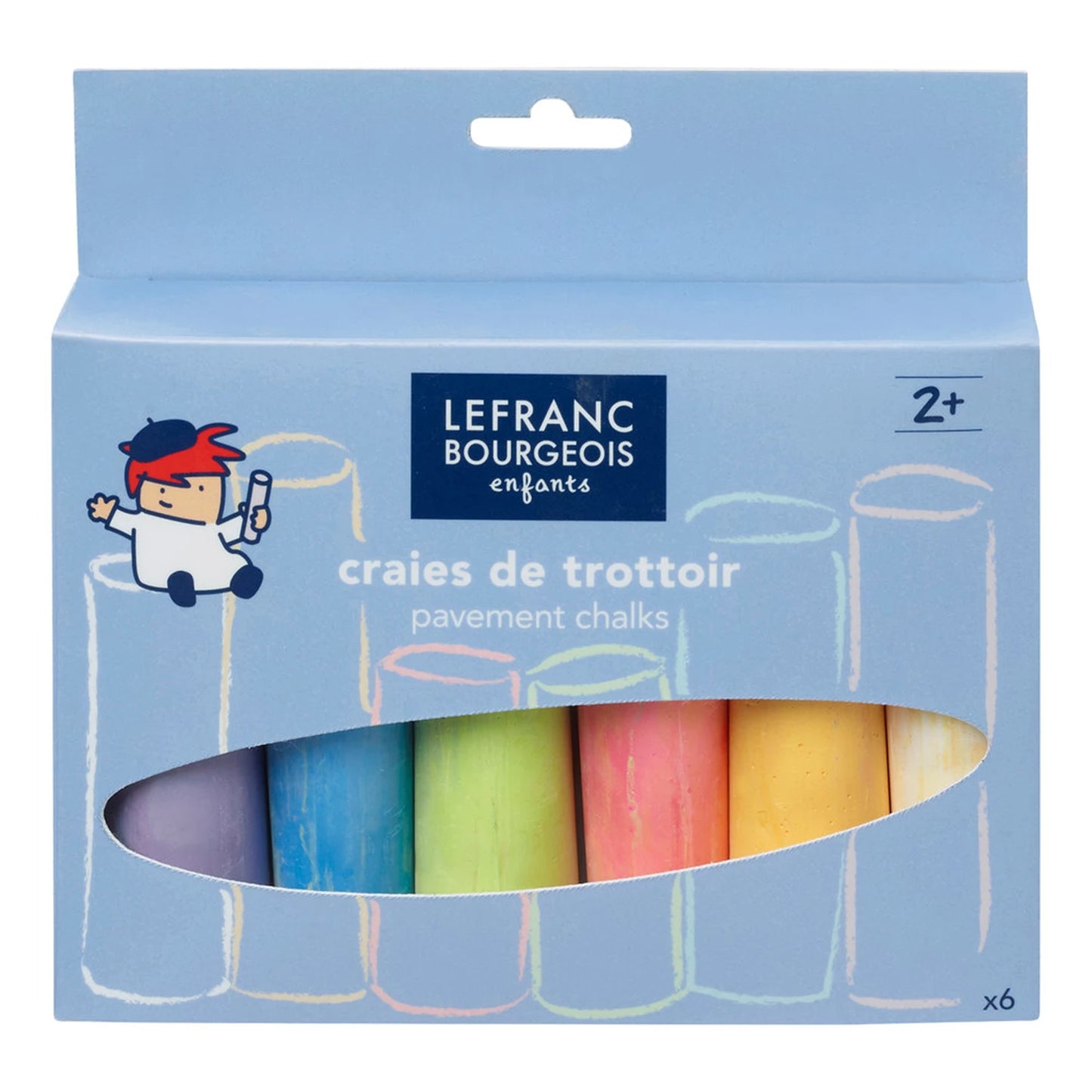 SET DE 6 CRAIES DE TROTTOIR POUR ENFANTS LFB