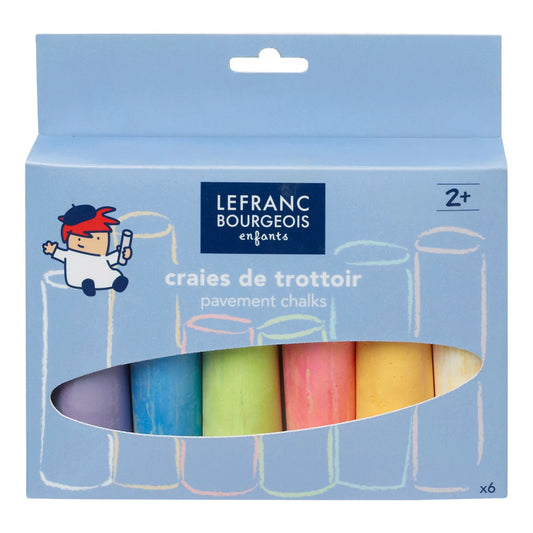 SET DE 6 CRAIES DE TROTTOIR POUR ENFANTS LFB