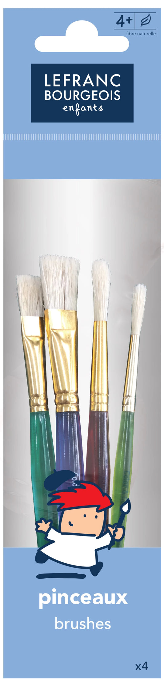 LB SCHOOL BRUSH FUN SET POUR ENFANTS, 4 PINCEAUX