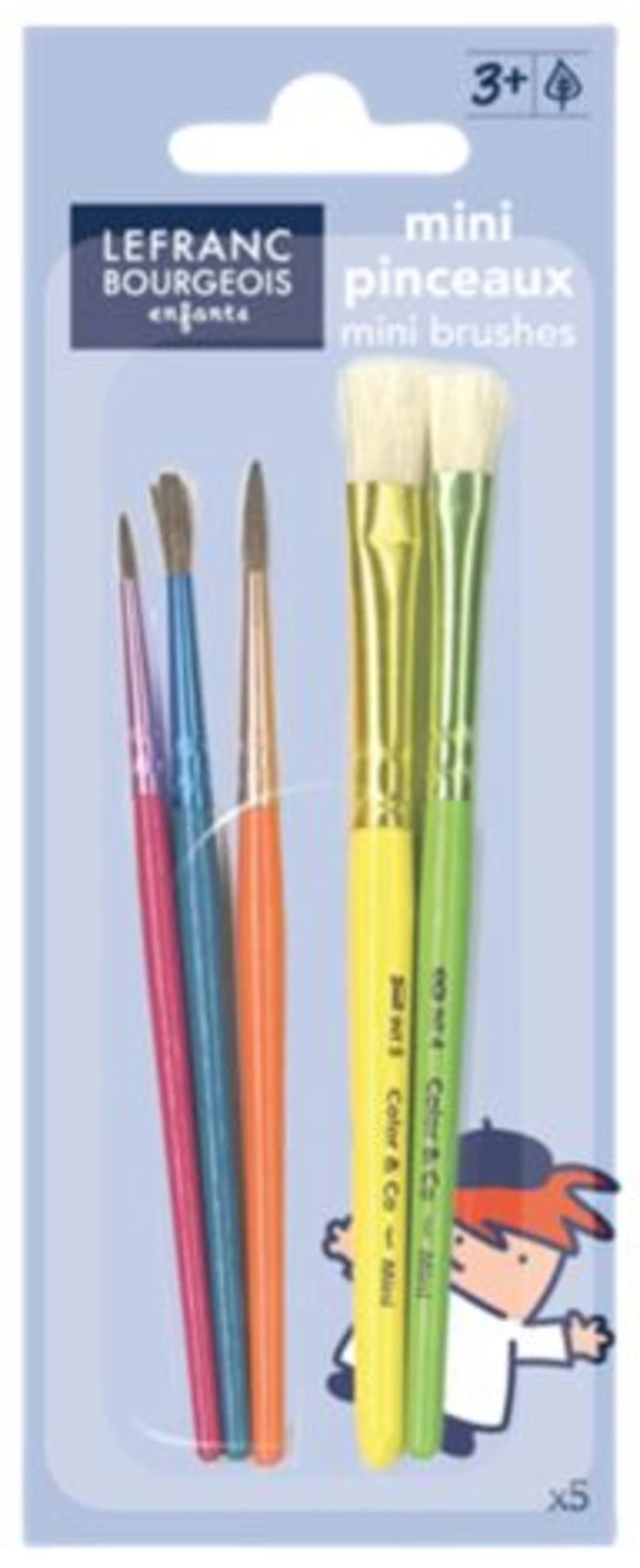 SET DE PINCEAUX LFB SCHOOL 5 MINI PINCEAUX