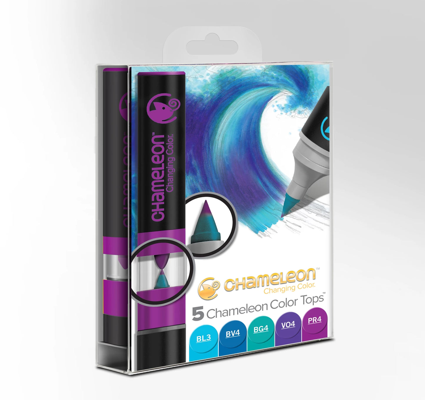 SET DE 5 STYLOS CHAMELEON TEINTES FROIDES