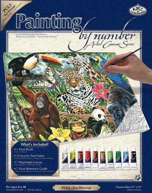 R&L PBN SÉRIE TOILE D'ARTISTE GM ZOO