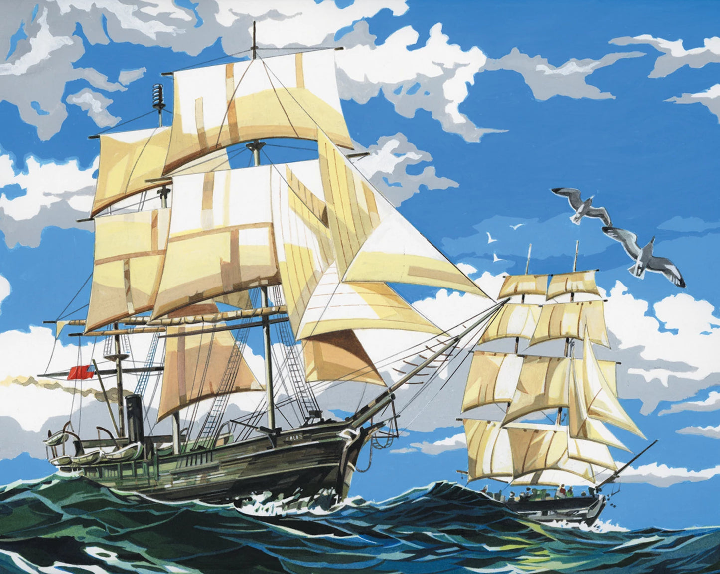 SÉRIE TÉLÉ D'ARTISTE R&L PBN GM BATEAUX
