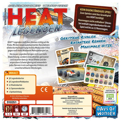 DAYS OF WONDER - EXTENDED LEGENDS OF HEAT (DE) - D