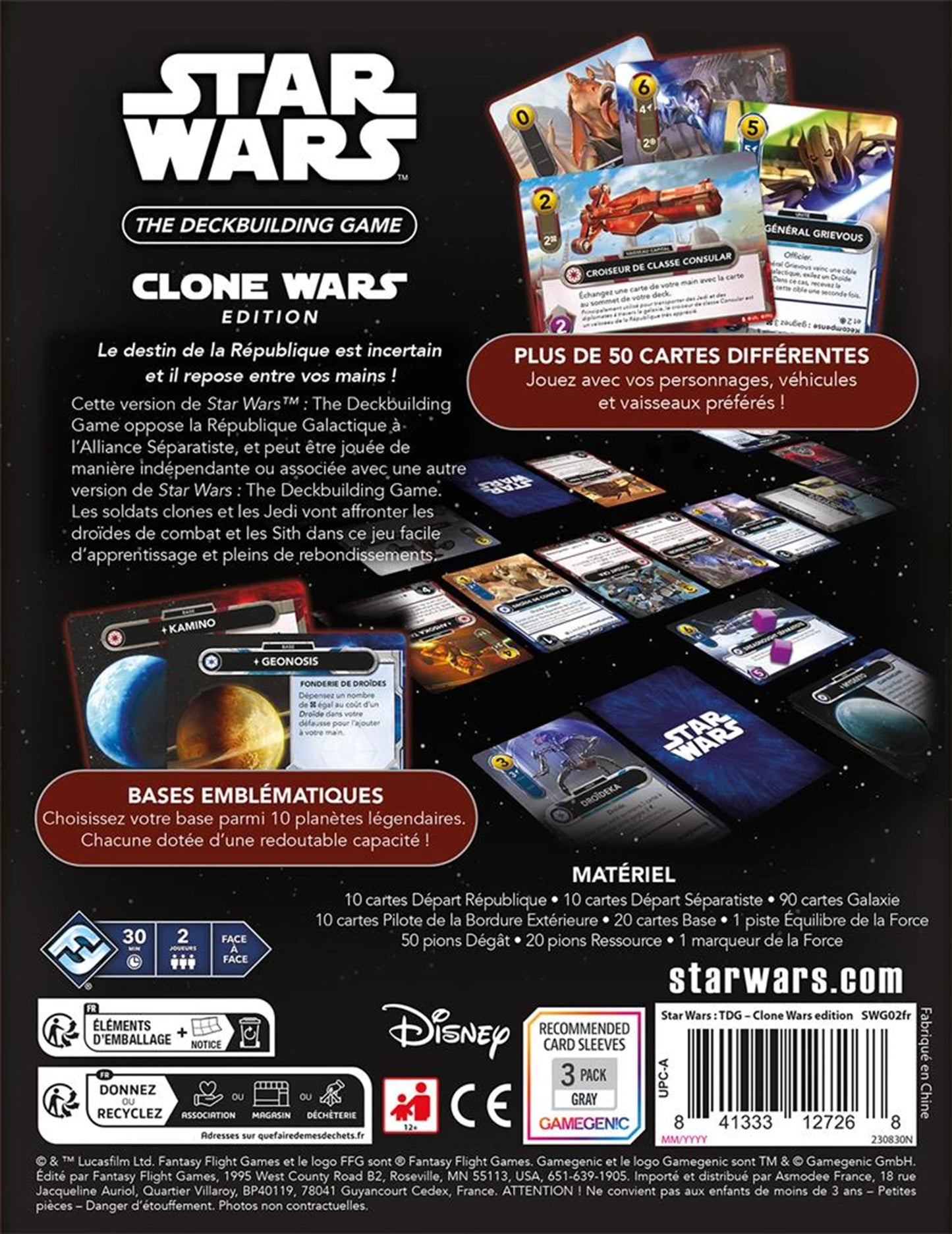 STAR WARS THE DECK BUILDING GAME CLONE WARS ED. (FR)
