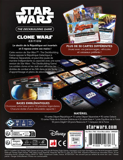 STAR WARS THE DECK BUILDING GAME CLONE WARS ED. (FR)