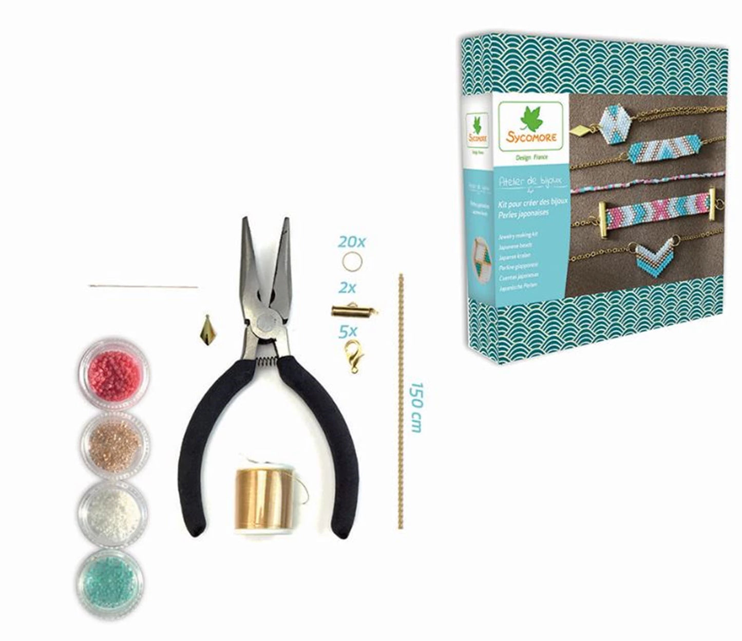 ATELIER BIJOUX PERLES JAPONAISES LAGON (FR-DE-IT)