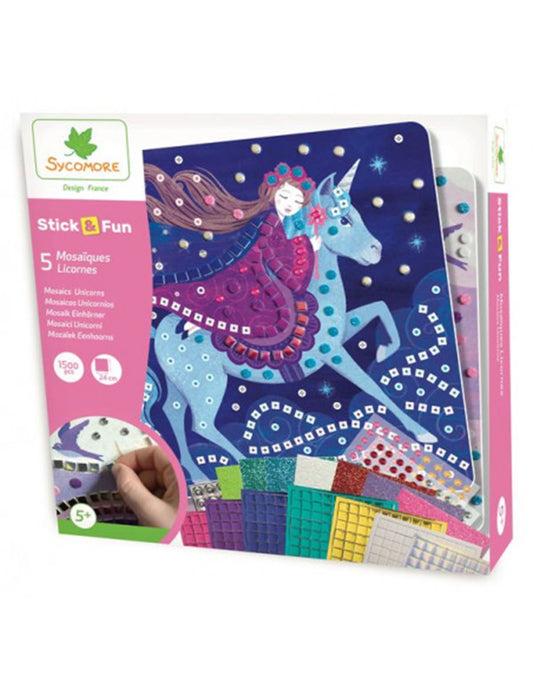 STICK'N FUN GM MOSAÏQUES LICORNES (FR-DE-IT)