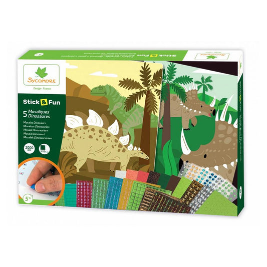 STICK'N FUN XL MOSAÏQUES DINOSAURES (FR-DE-IT)