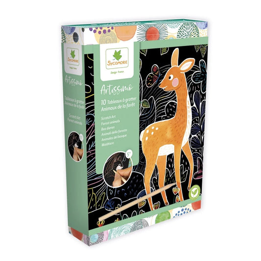 ARTISSIMO PM ART À GRATTER ANIMAUX DE LA FORÊT (FR-DE-IT)