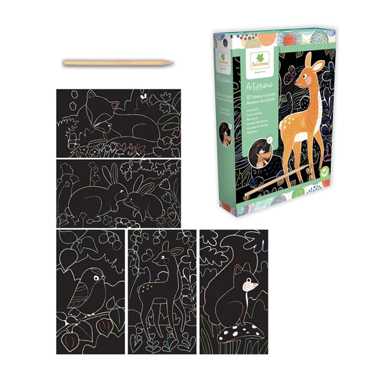 ARTISSIMO PM ART À GRATTER ANIMAUX DE LA FORÊT (FR-DE-IT)