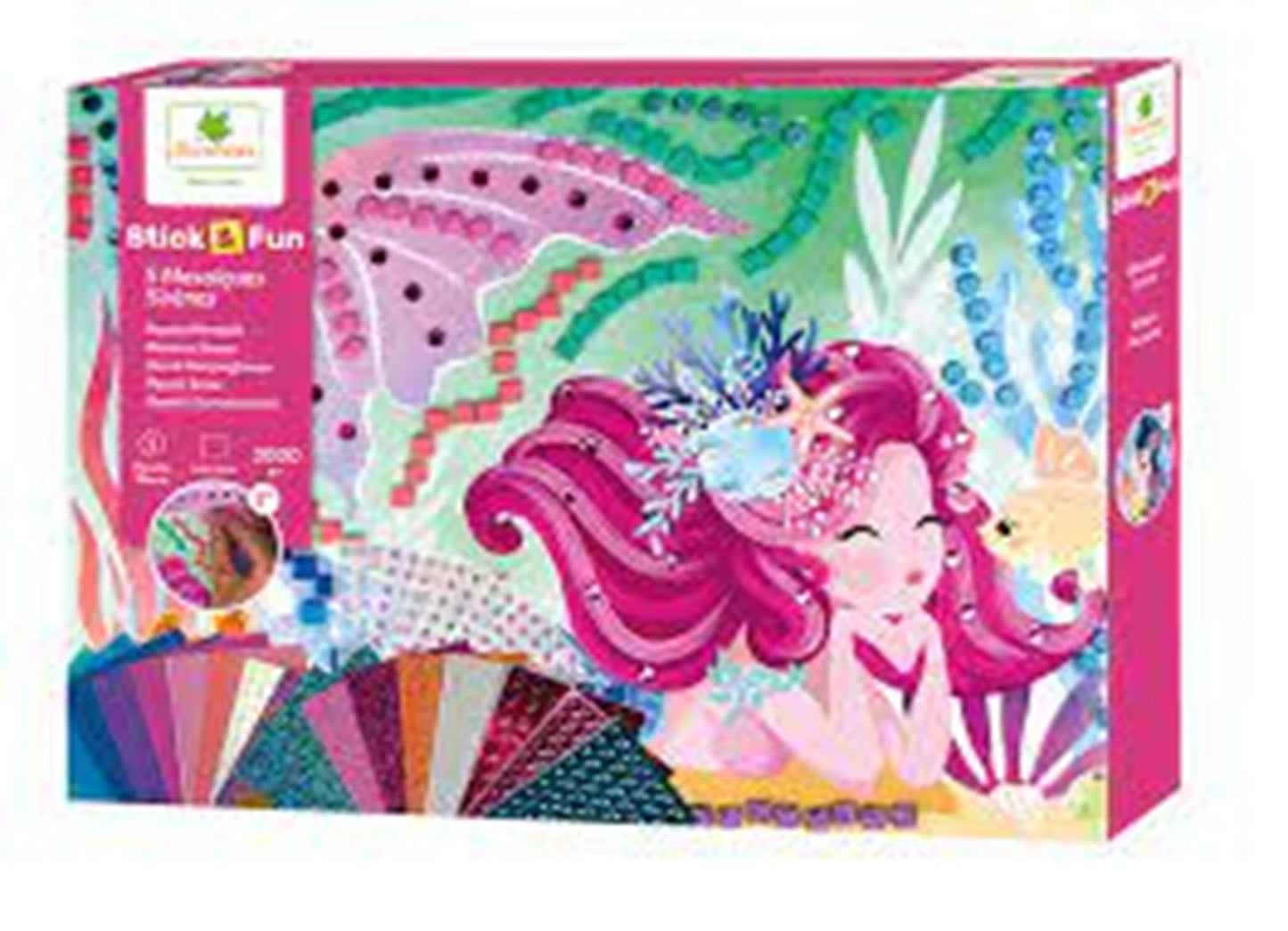 STICK'N FUN XL MOSAÏQUES SIRÈNE (FR-DE-IT)
