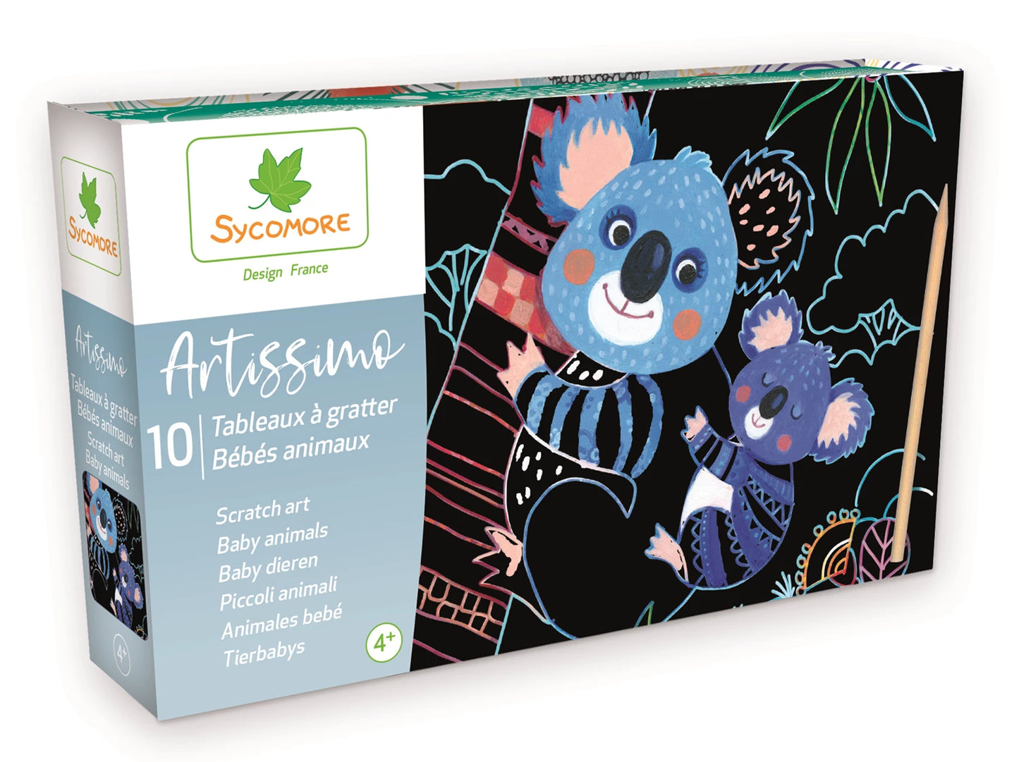 ARTISSIMO PM SCRATCH ART BÉBÉS ANIMAUX (FR-DE-IT)