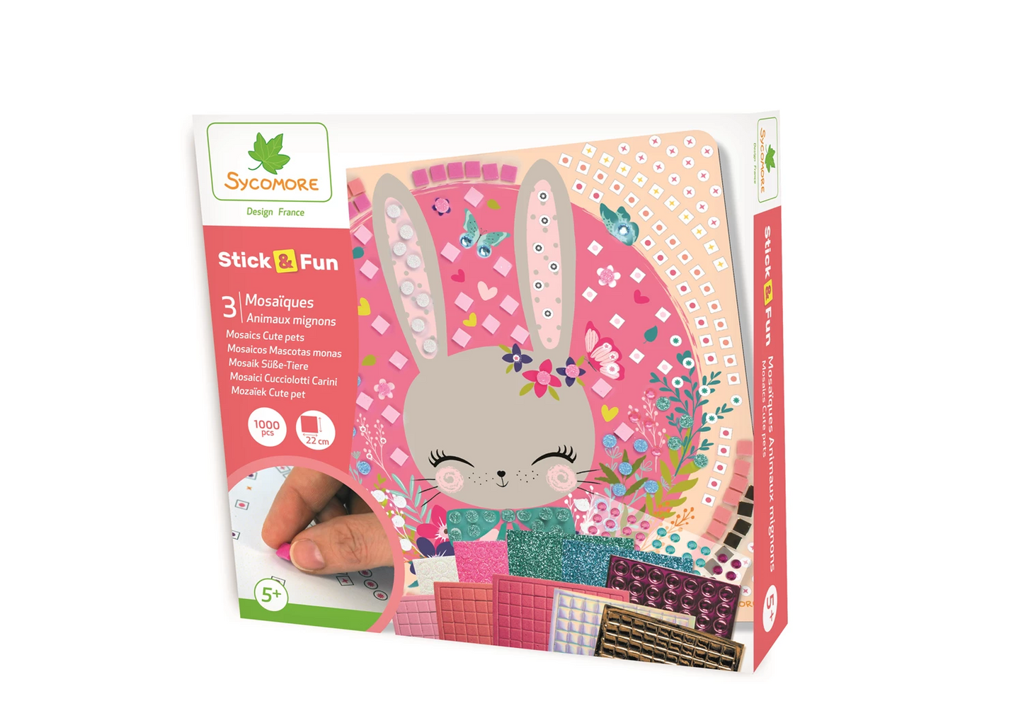 STICK'N FUN PM MOSAÏQUES ANIMAUX MIGNONS