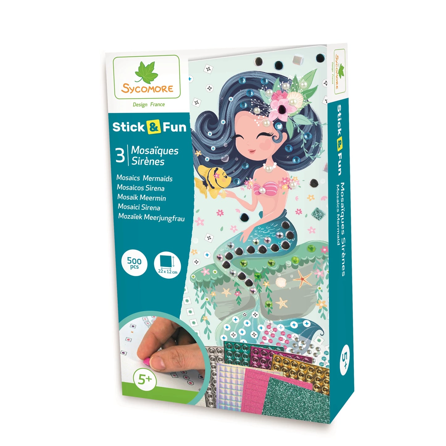 STICK'N FUN MINI MOSAÏQUE - SIRÈNE (FR-DE-IT)