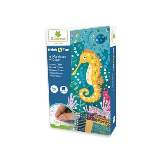 STICK'N FUN MINI MOSAIQUES OCÉAN (FR-DE-IT)