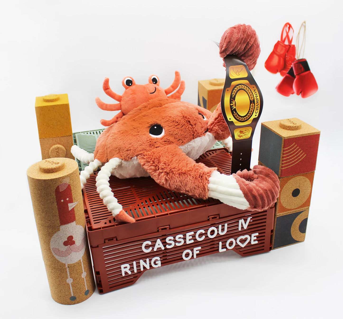 CASSECOU LE CRABE MAMAN ET BÉBÉ TERRE CUITE