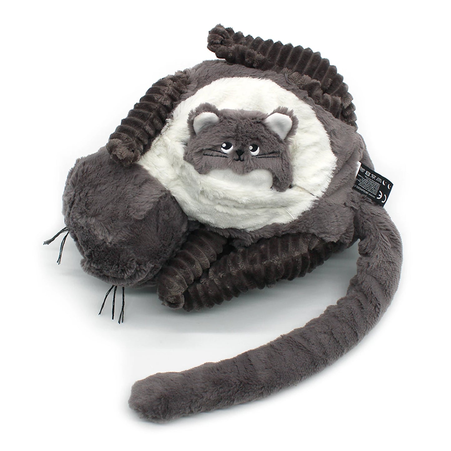MIAOU LE CHAT MAMAN ET BÉBÉ MARRON GRIS