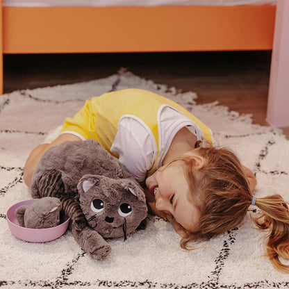 MIAOU LE CHAT MAMAN ET BÉBÉ MARRON GRIS