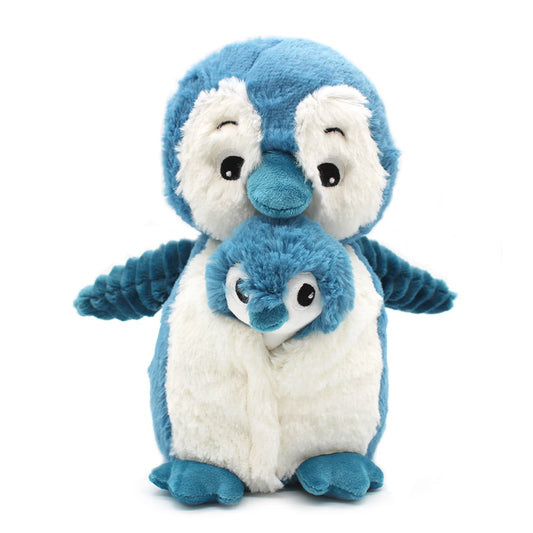 IGLOU LE PINGOUIN MAMAN ET BÉBÉ BLEU
