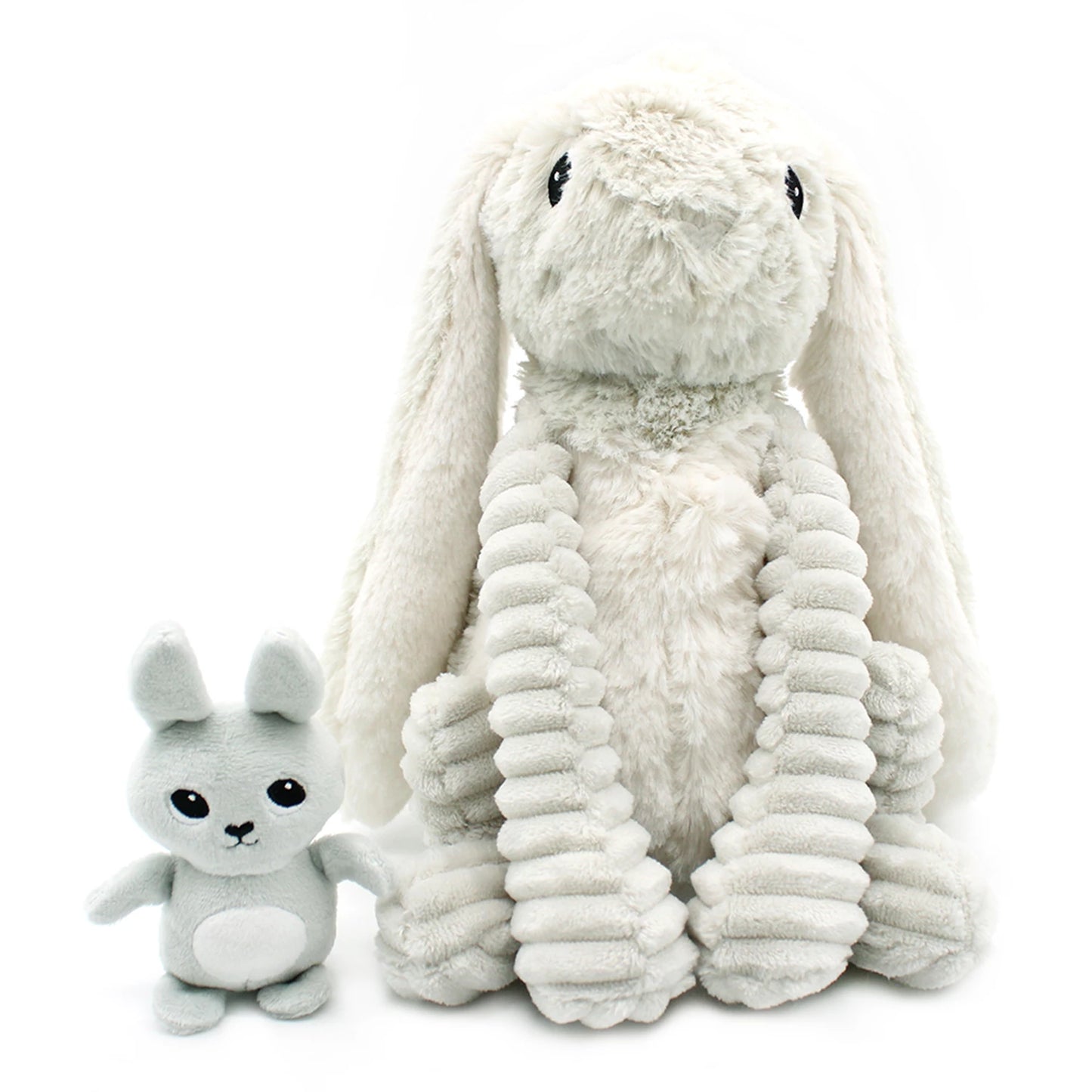 PELUCHE BUNNY MAMAN&BÉBÉ GRIS CLAIR