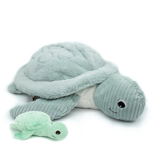 SAUVENOU LA TORTUE GÉANTE MAMAN ET BÉBÉ MENTHE