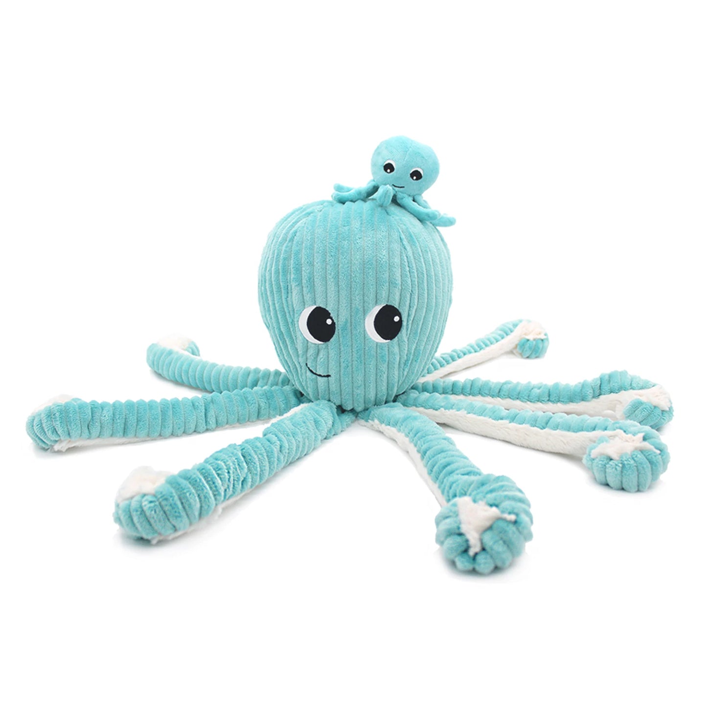 FILOU LA PIEUVRE MAMAN ET BÉBÉ BLEU LAGON