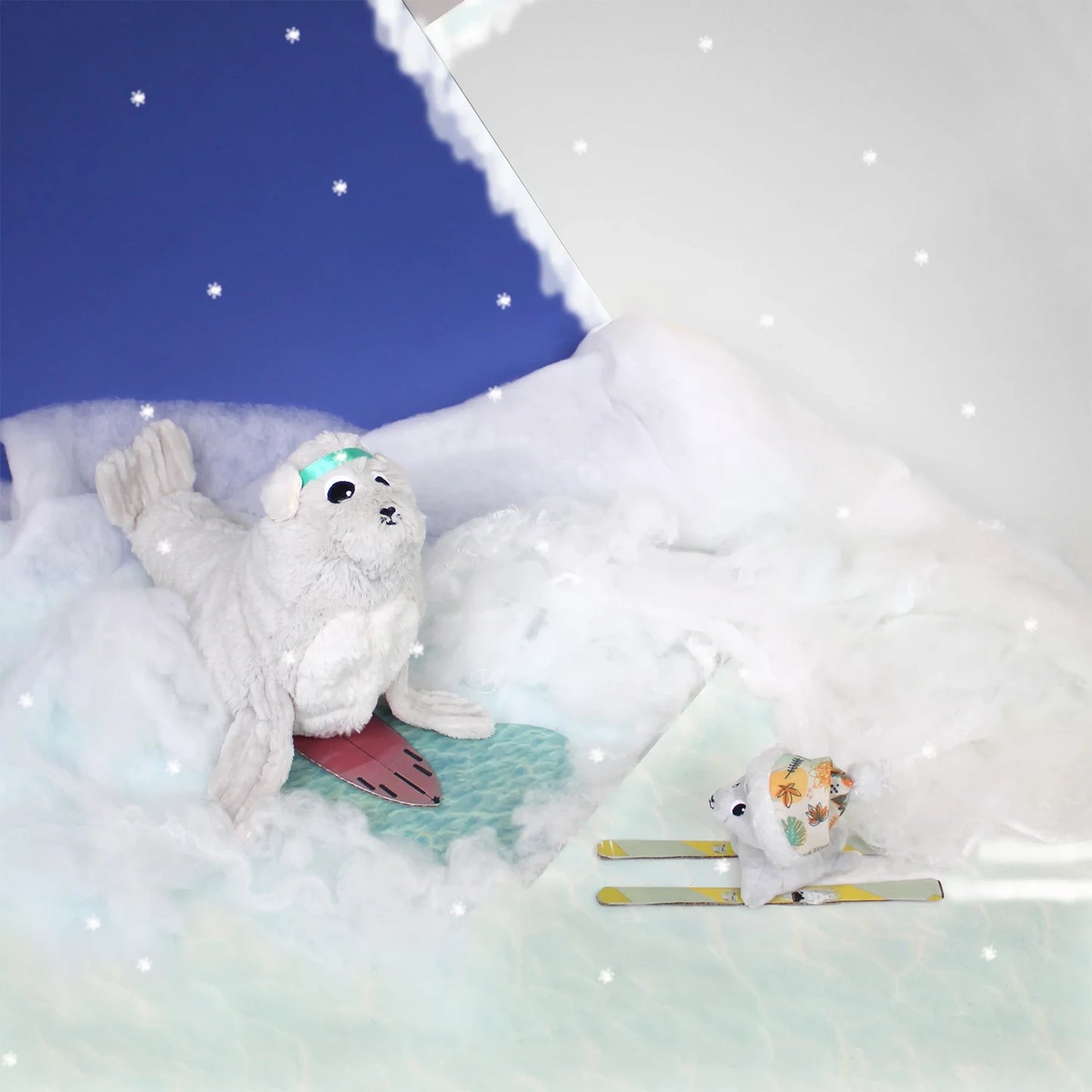 PLOUFOU LE SCEAU MÈRE ET ENFANT BLANC