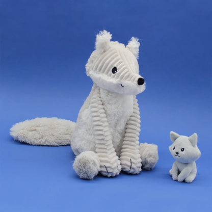 FRIMOU LE RENARD DES NAVI MAMAN ET BÉBÉ BLANC