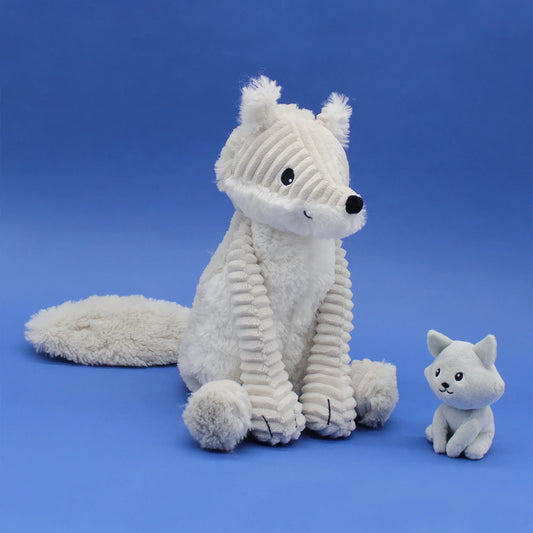 FRIMOU LE RENARD DES NAVI MAMAN ET BÉBÉ BLANC